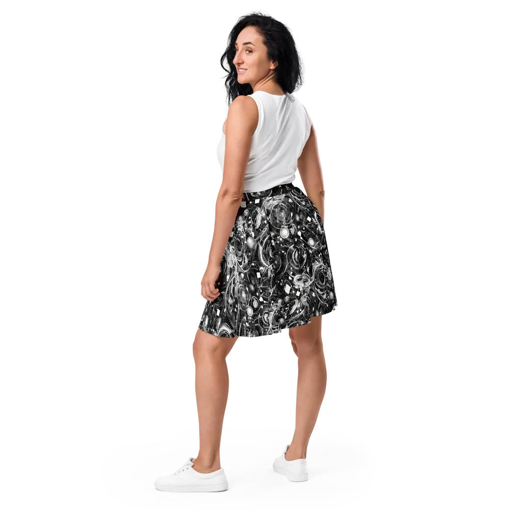 Chrome Whirlpool on Skater Skirt — Back
