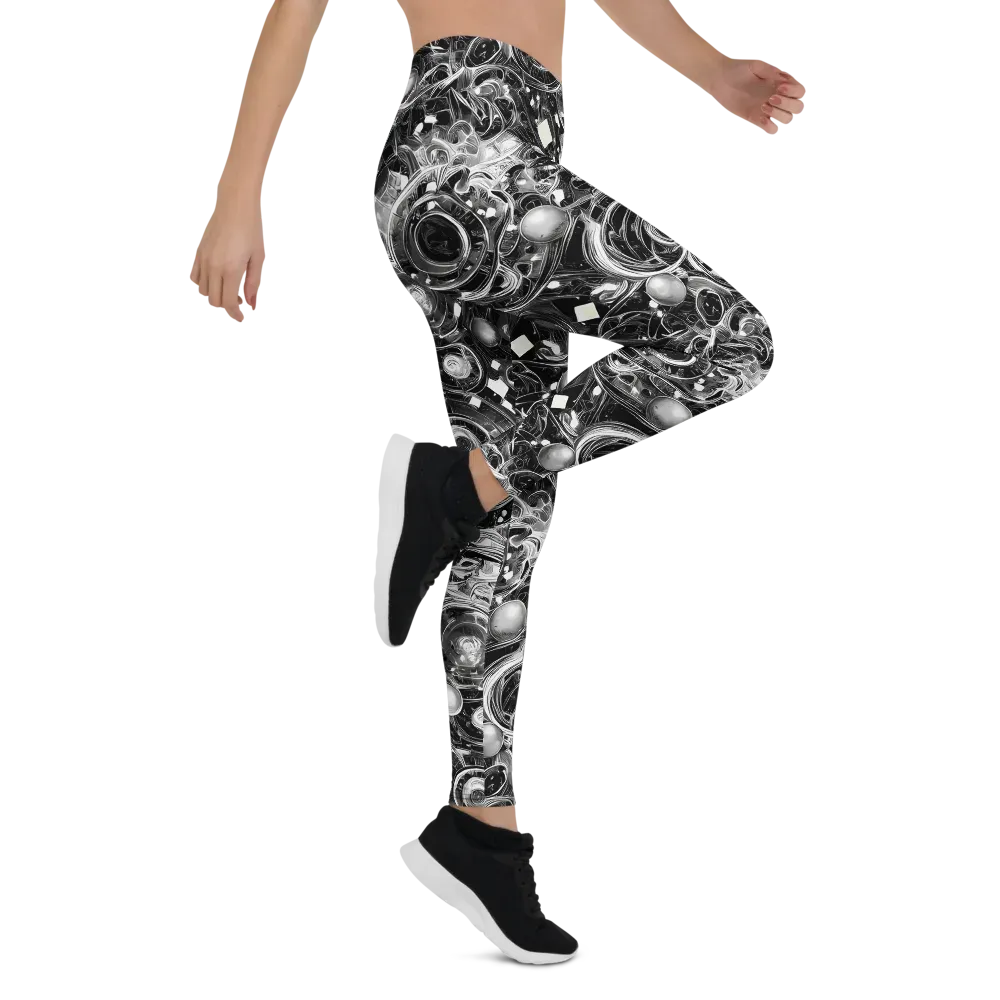 Chrome Whirlpool on Leggings — Right