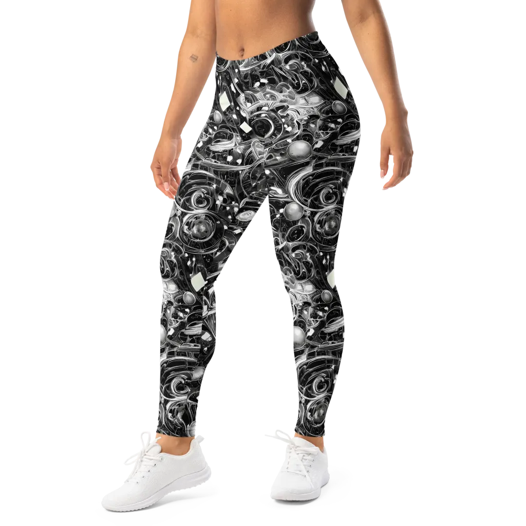 Chrome Whirlpool on Leggings — Left Front