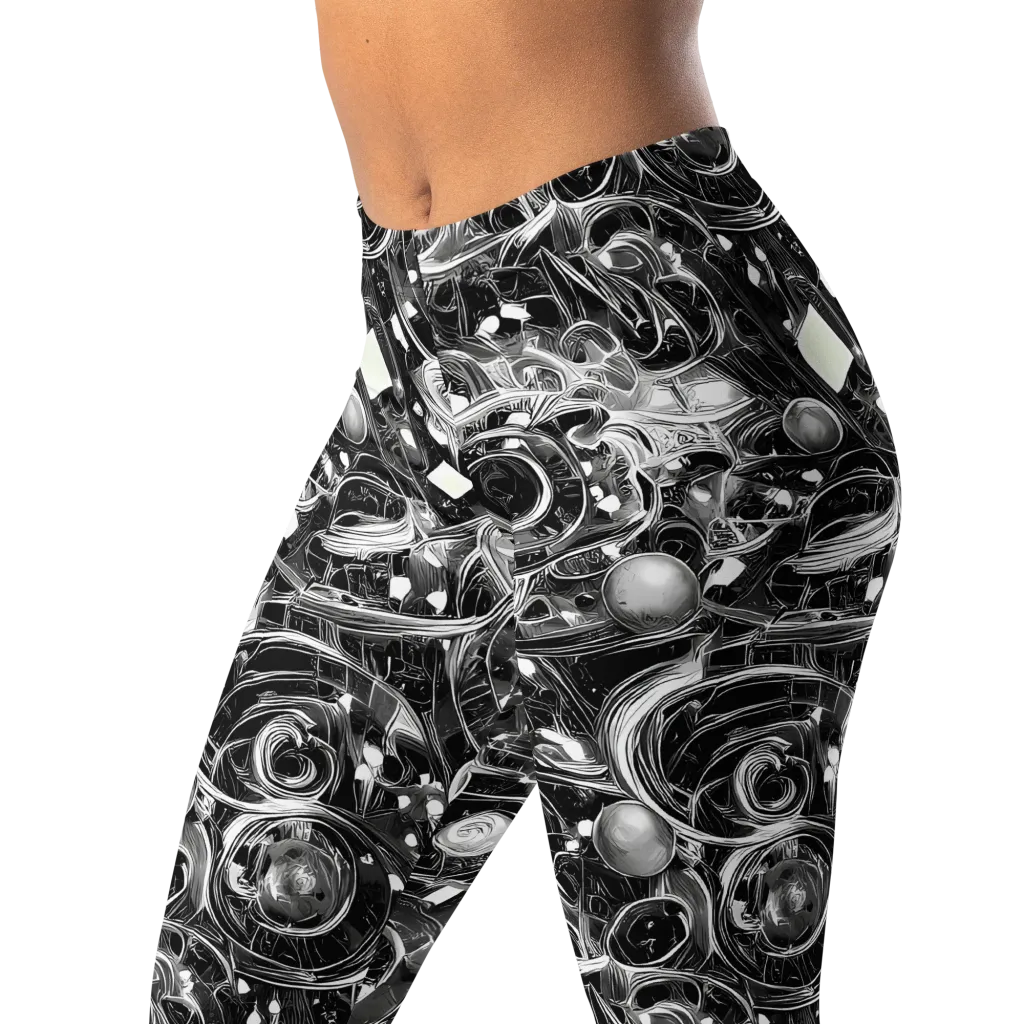 Chrome Whirlpool on Leggings — Left Front