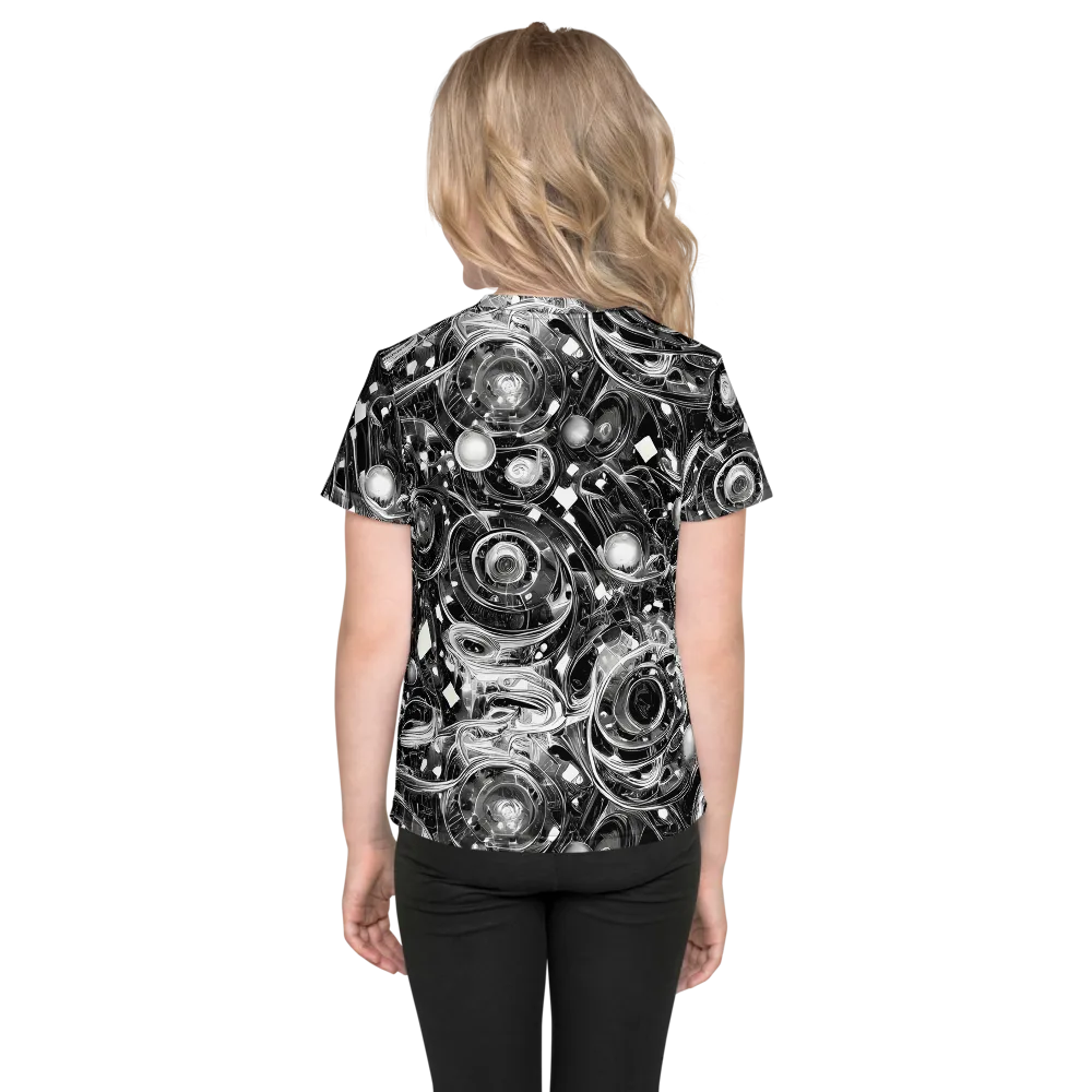 Chrome Whirlpool on Kids Crew Neck T-Shirt — Back