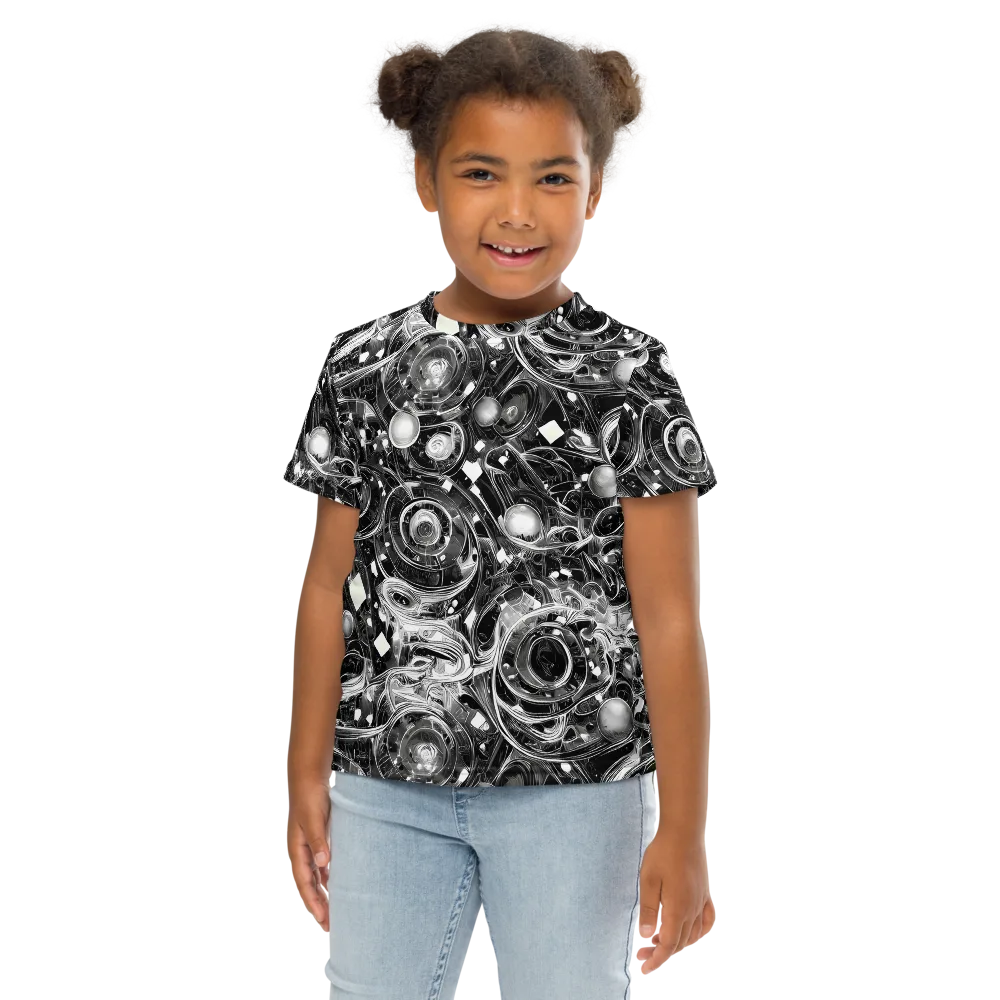 Chrome Whirlpool on Kids Crew Neck T-Shirt — Front