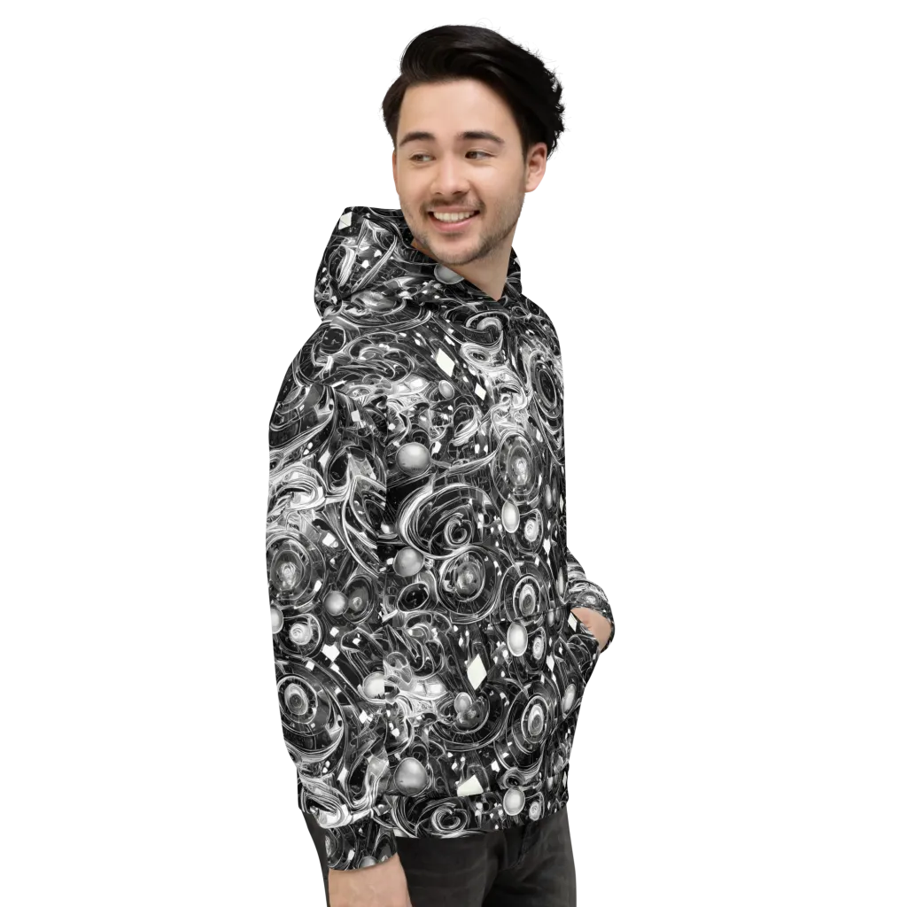 Chrome Whirlpool on Hoodie — Right
