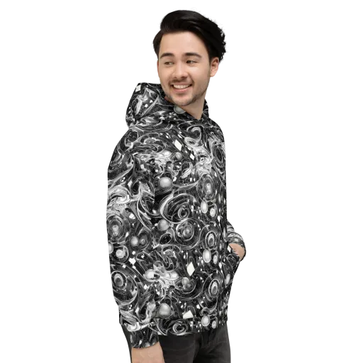 Chrome Whirlpool on a Hoodie