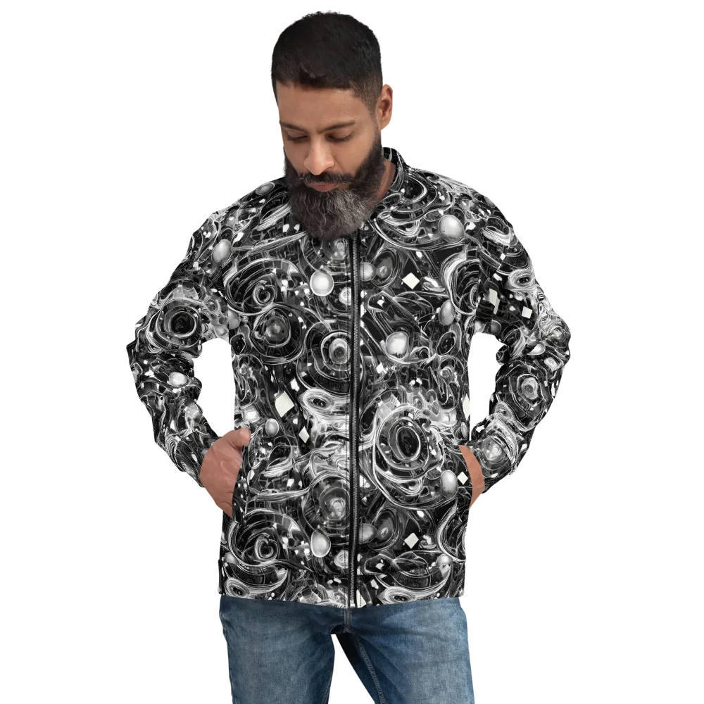 Chrome Whirlpool on Bomber Jacket — Front
