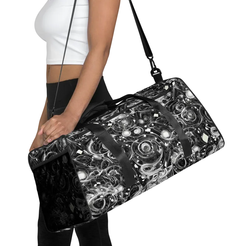 Chrome Whirlpool on Duffle Bag — Front