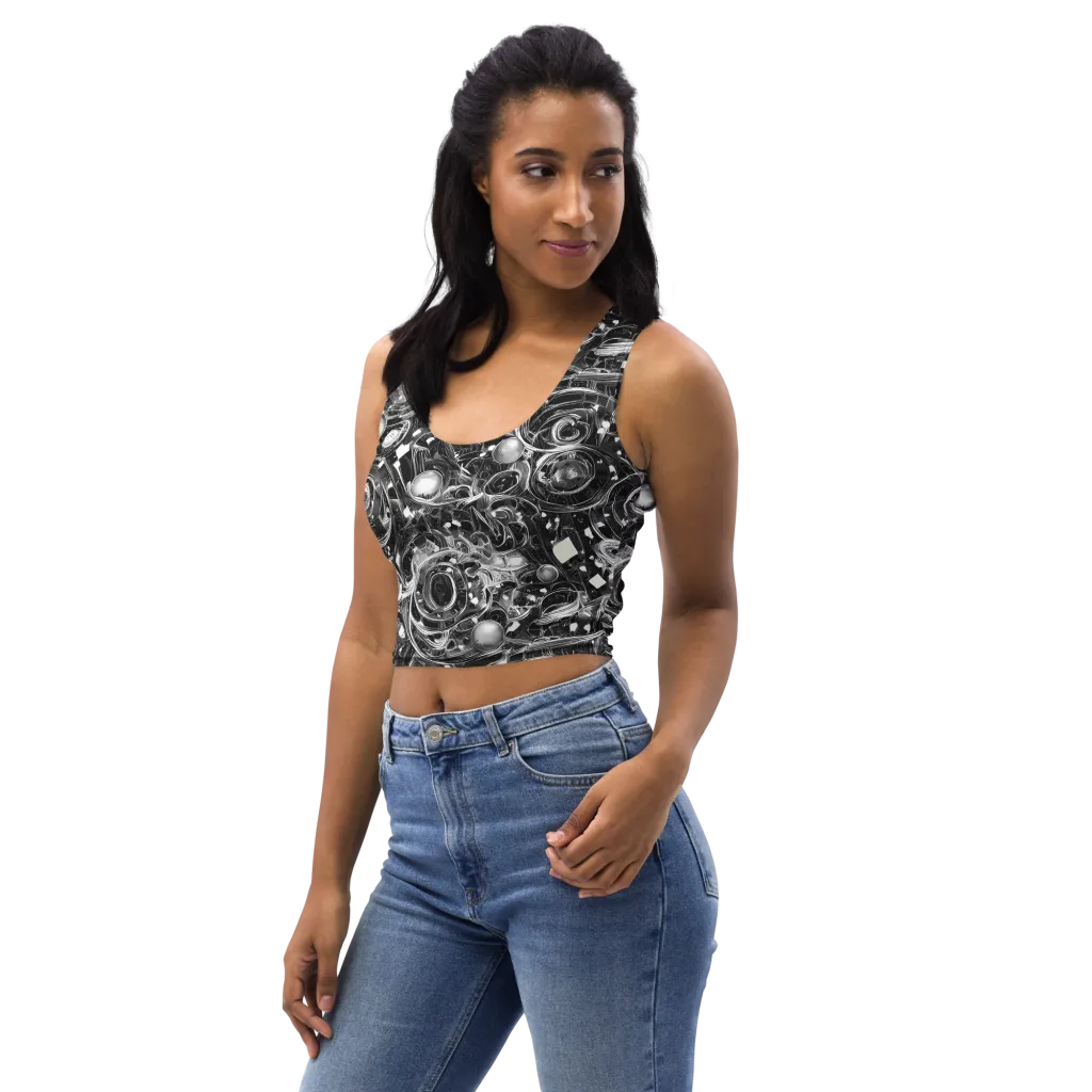 Chrome Whirlpool on Crop Top — Left Front