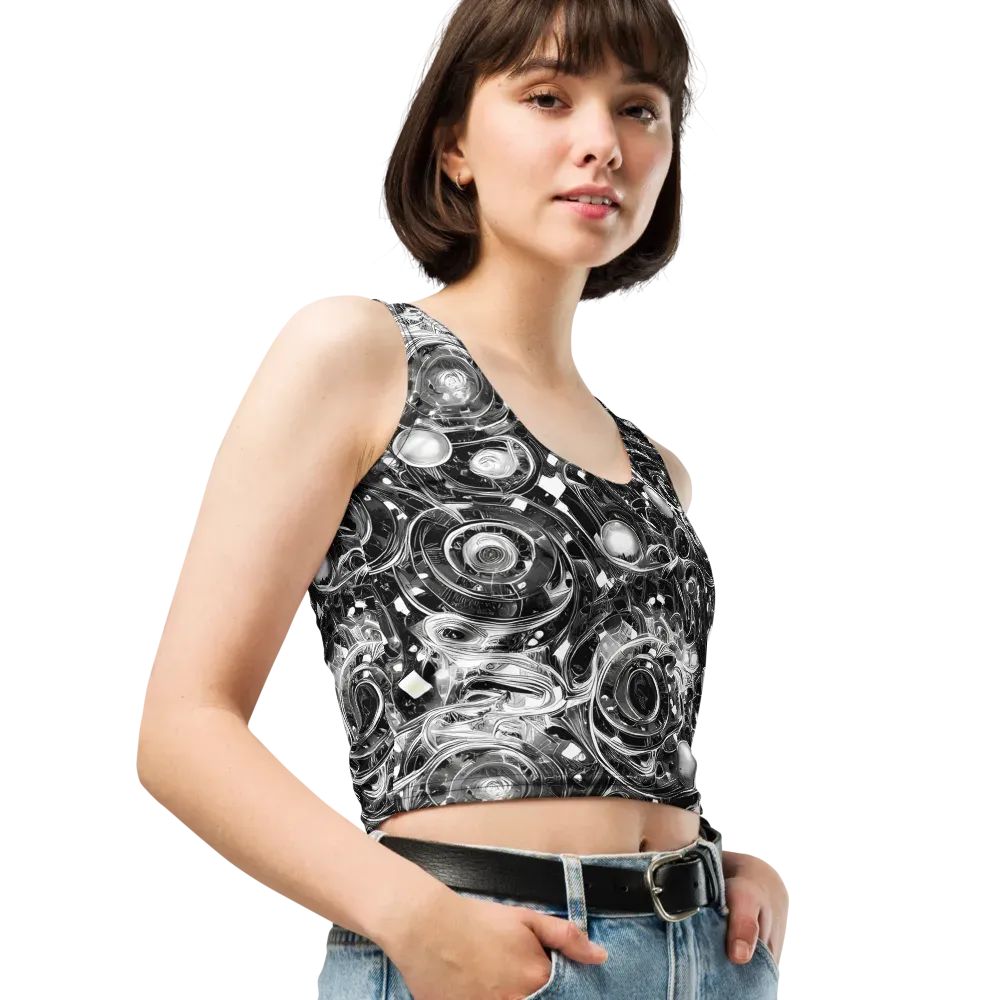 Chrome Whirlpool on Crop Top — Right Front