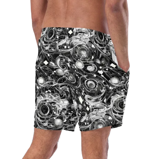 Chrome Whirlpool on a Swim Trunks