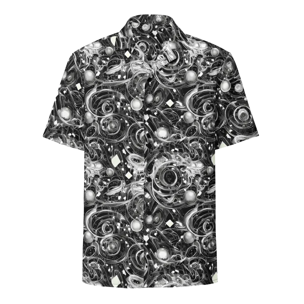 Chrome Whirlpool on Button Shirt — Front