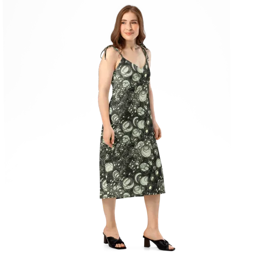 Cellular Noir on a Slip Dress