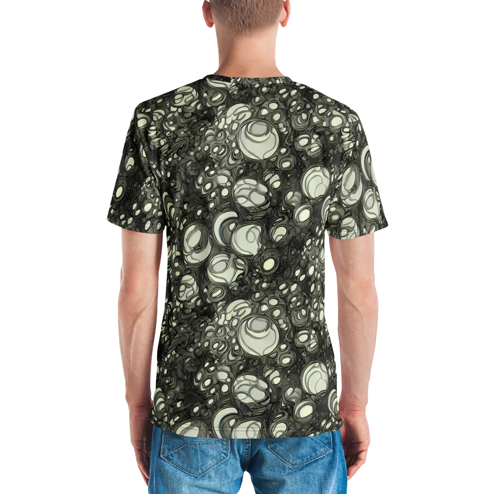 Cellular Noir on Men's Crew Neck T-Shirt — Back