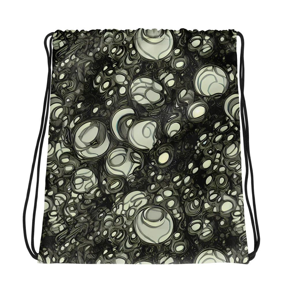 Cellular Noir on Drawstring Bag — Photo