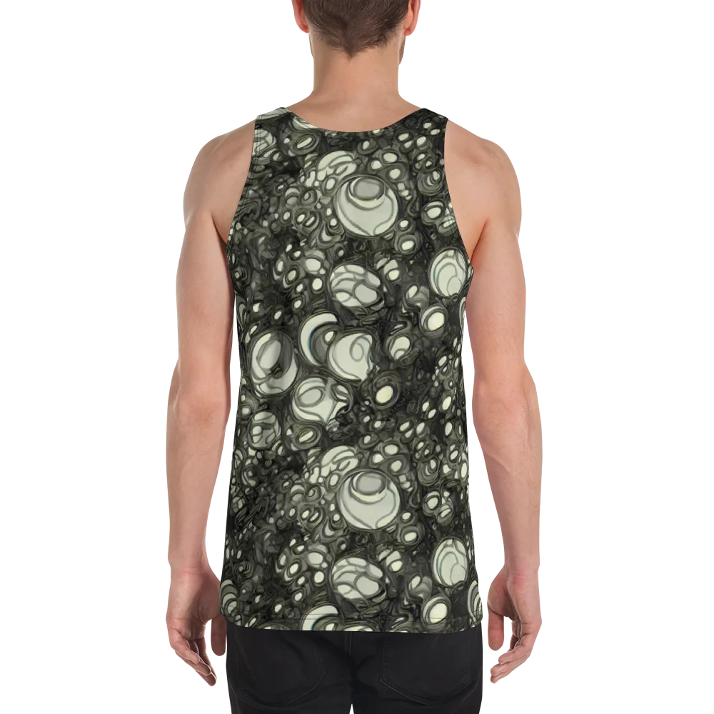 Cellular Noir on Men's Tank Top — Back