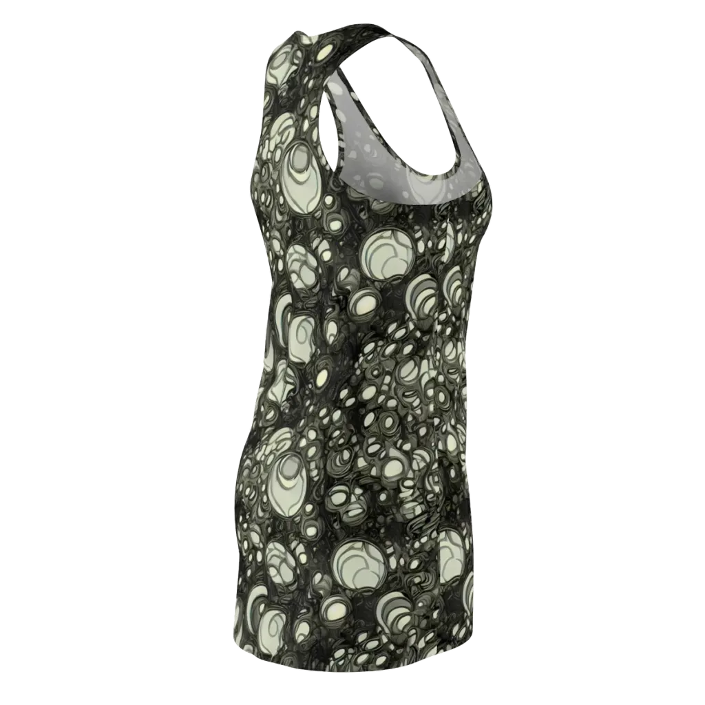 Cellular Noir on Racerback Dress — Back Side