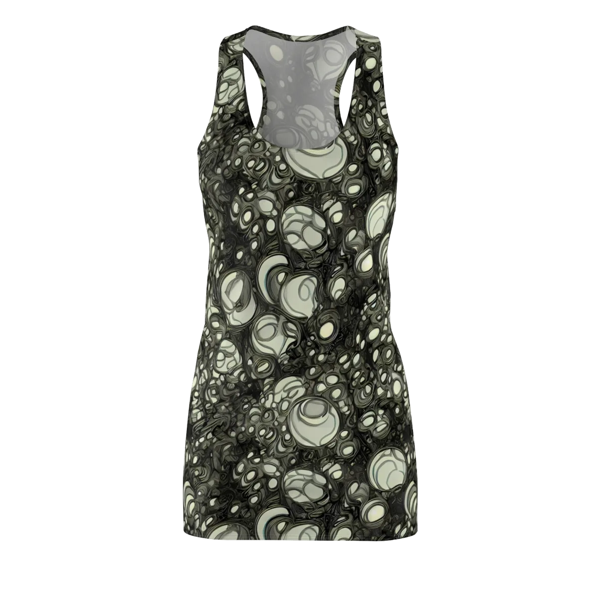 Cellular Noir on Racerback Dress — Front