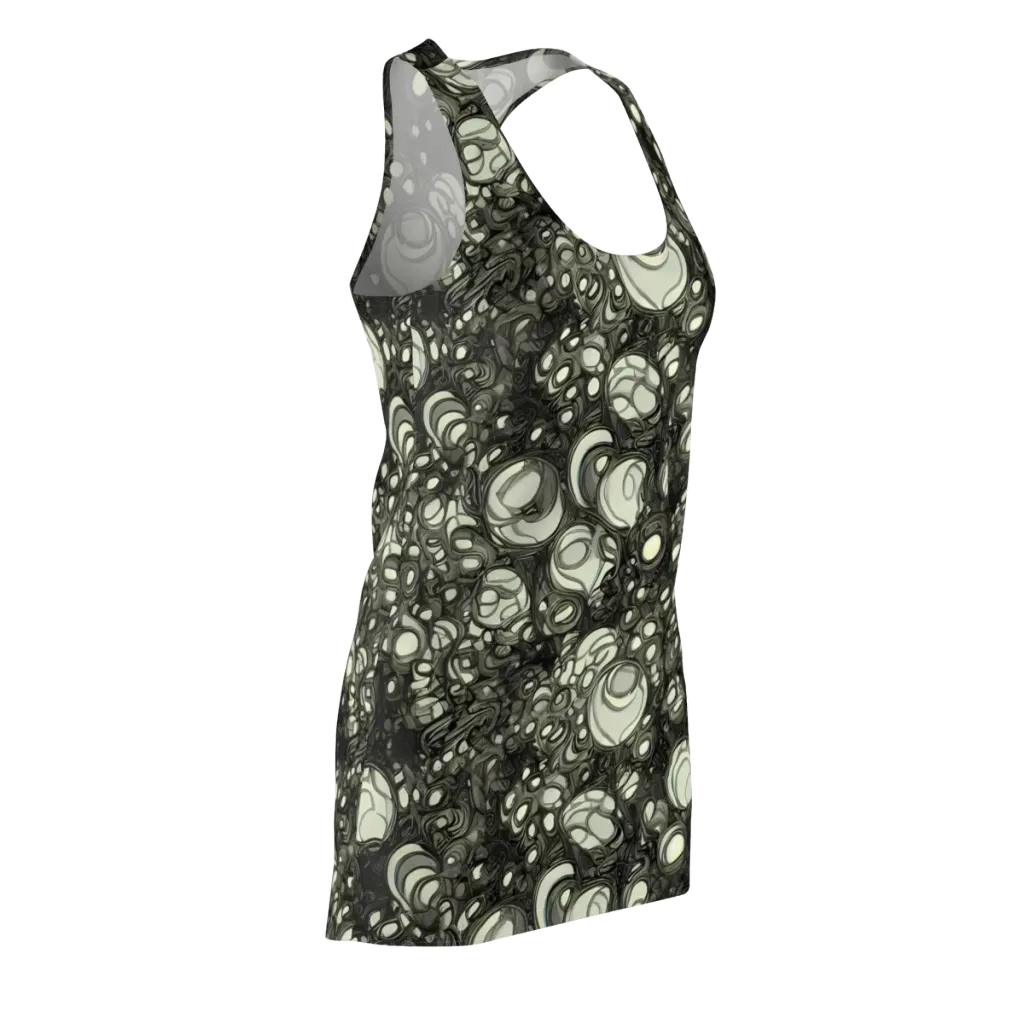 Cellular Noir on Racerback Dress — Front Side