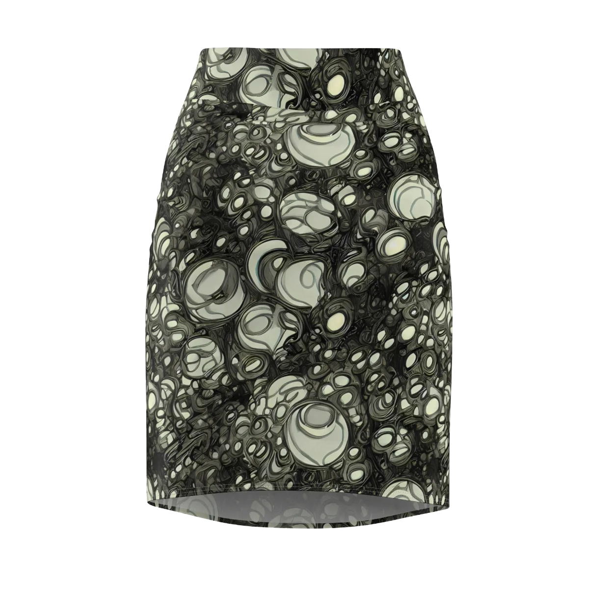 Cellular Noir on Pencil Skirt — Front