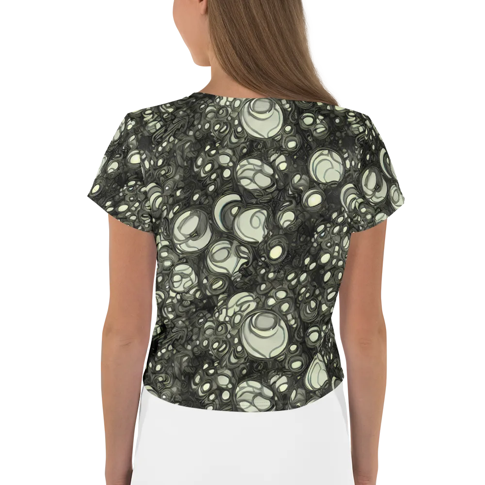 Cellular Noir on Crop Tee — Back