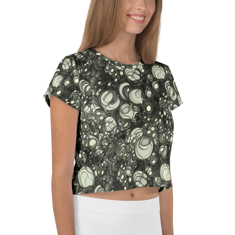 Cellular Noir on Crop Tee — Right