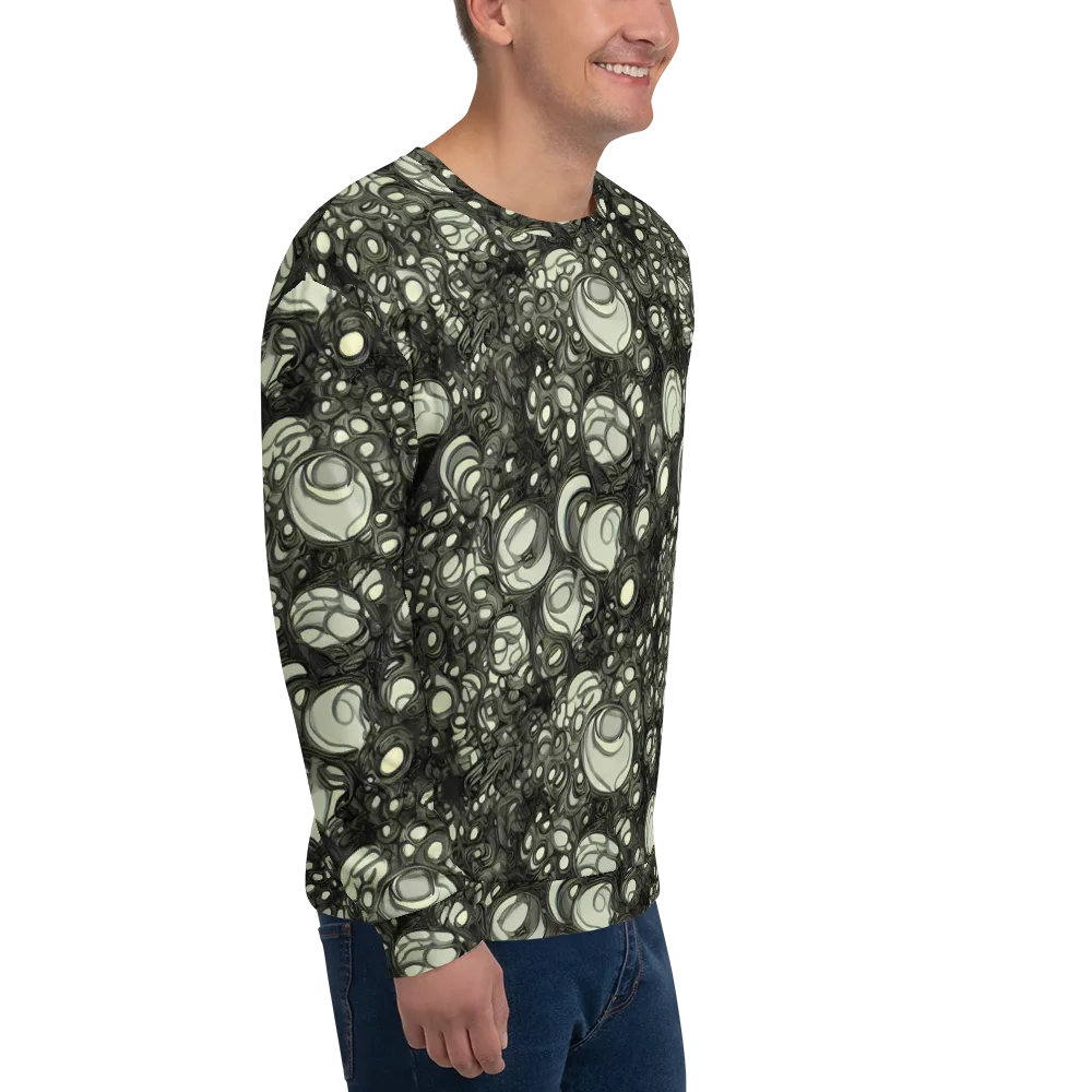 Cellular Noir on Sweatshirt — Right Front