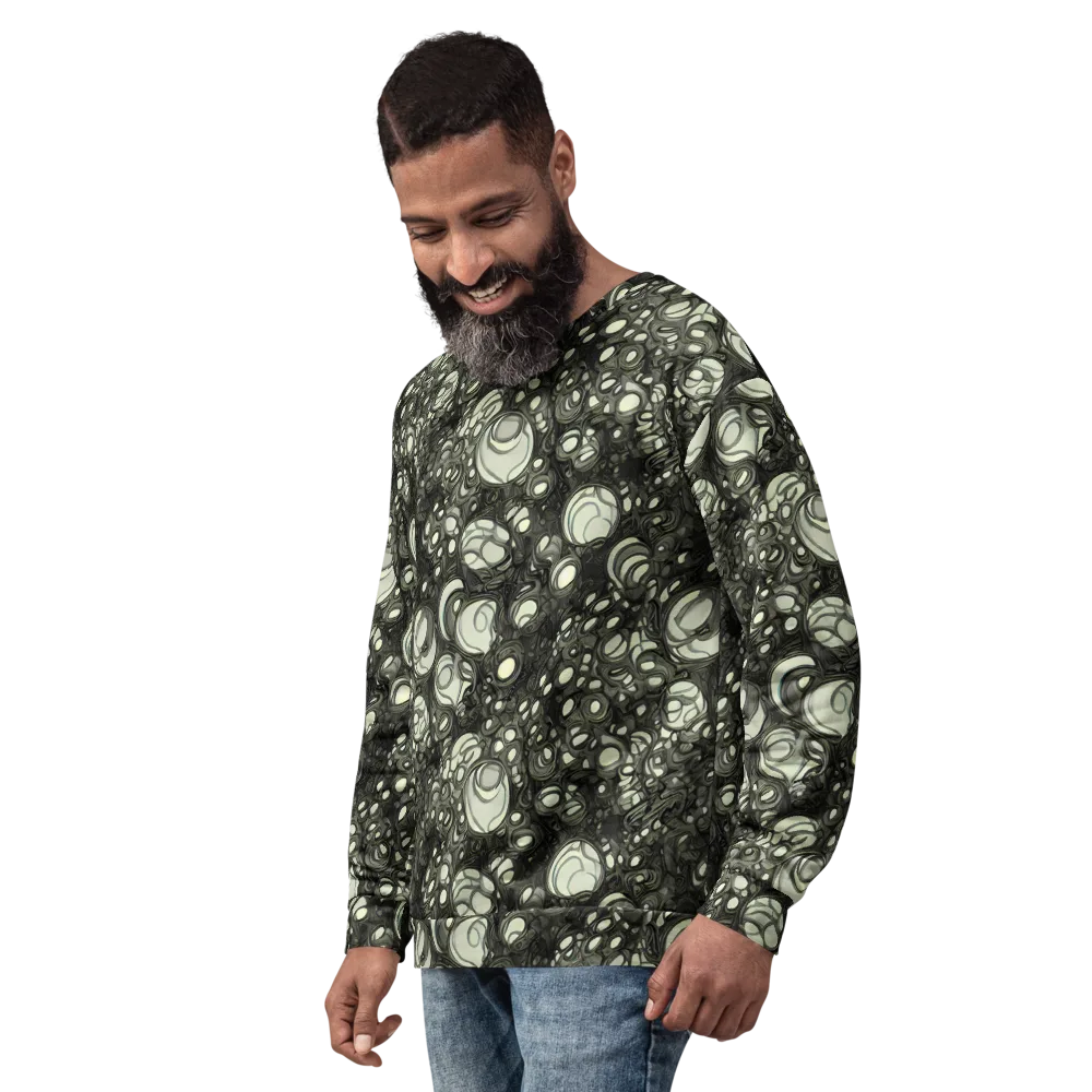 Cellular Noir on Sweatshirt — Left Front
