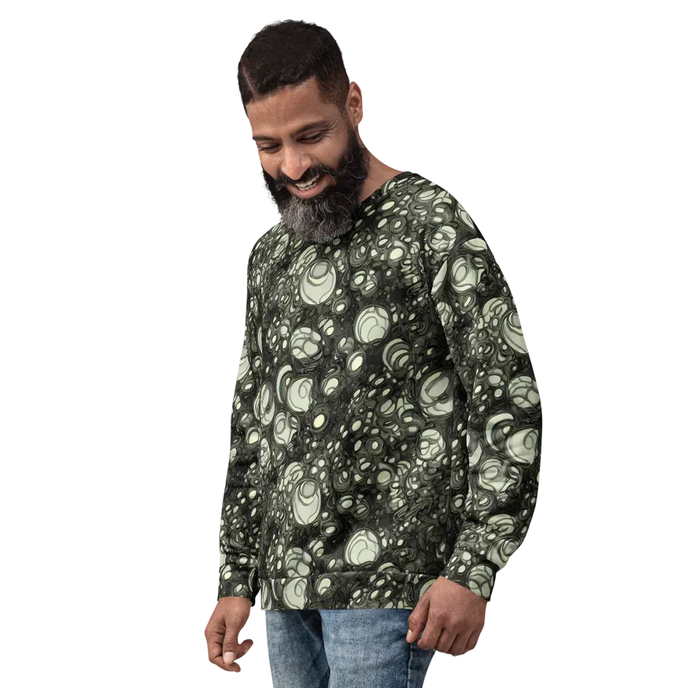 Cellular Noir on Sweatshirt — Left Front