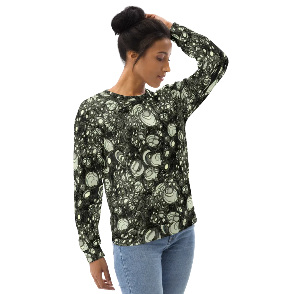 Cellular Noir on Sweatshirt — Right Front
