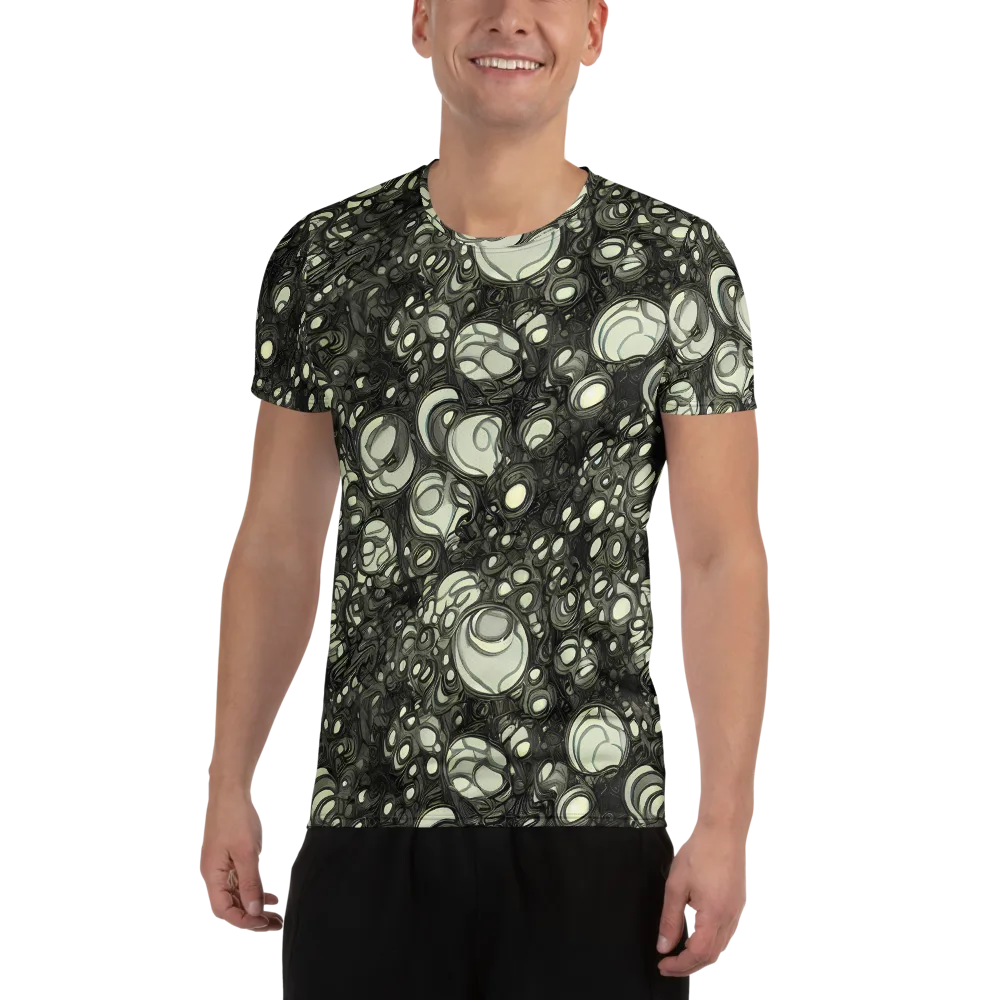Cellular Noir on Men's Athletic T-Shirt — Front