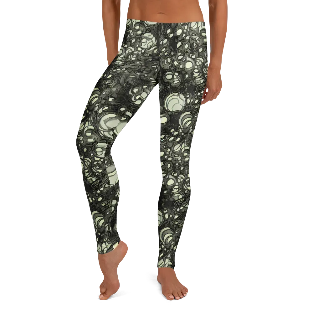Cellular Noir on Leggings — Front