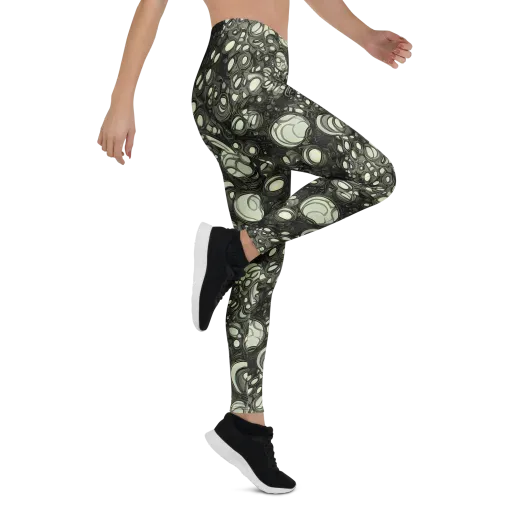 Cellular Noir on a Leggings
