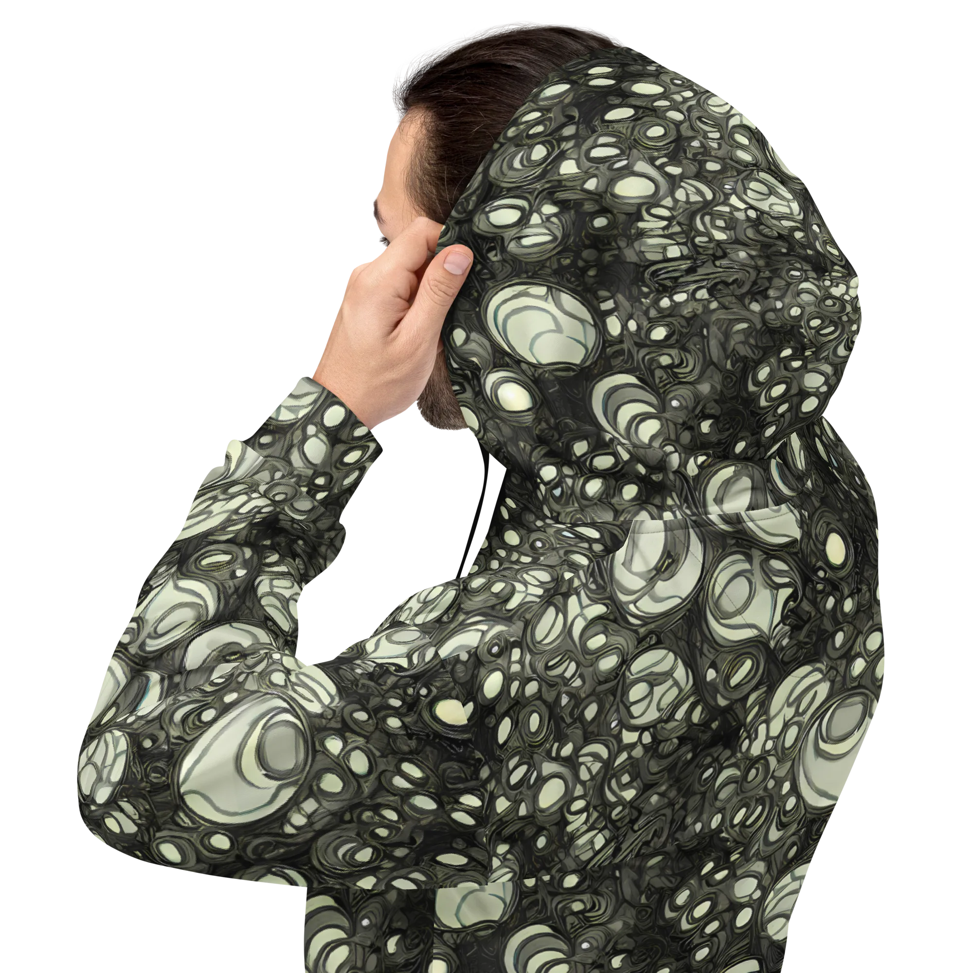 Cellular Noir on Hoodie — Back