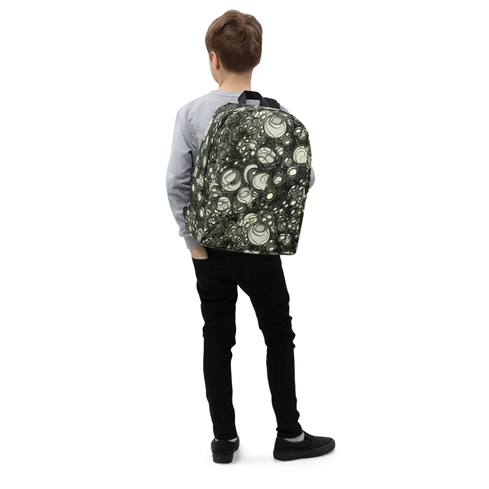 Cellular Noir on Minimalist Backpack — Right Front