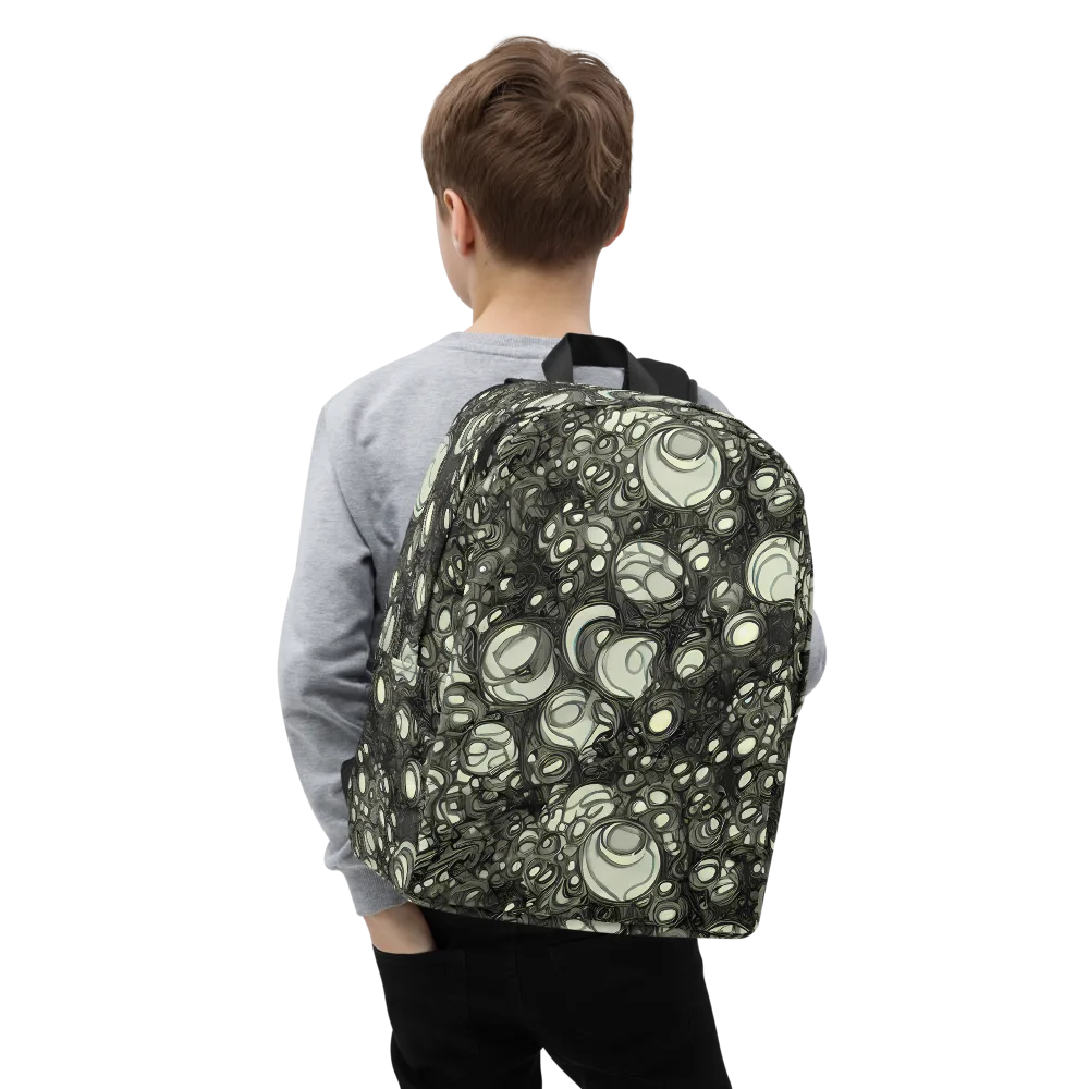 Cellular Noir on Minimalist Backpack — Zoomed-in