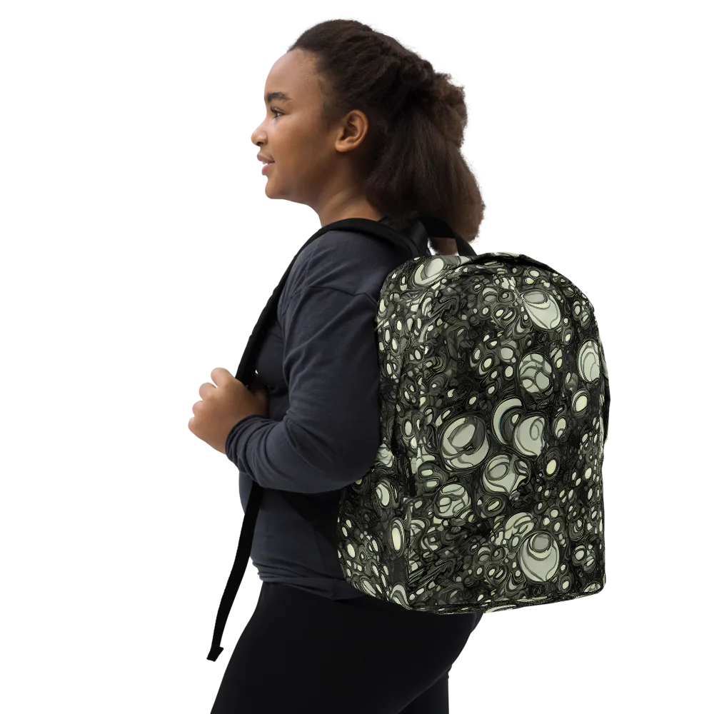 Cellular Noir on Minimalist Backpack — Right Front