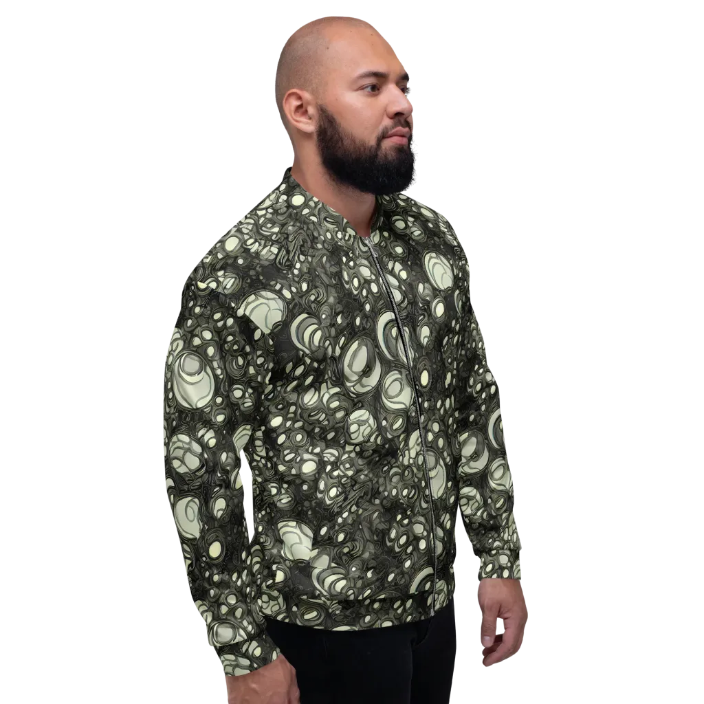 Cellular Noir on Bomber Jacket — Right