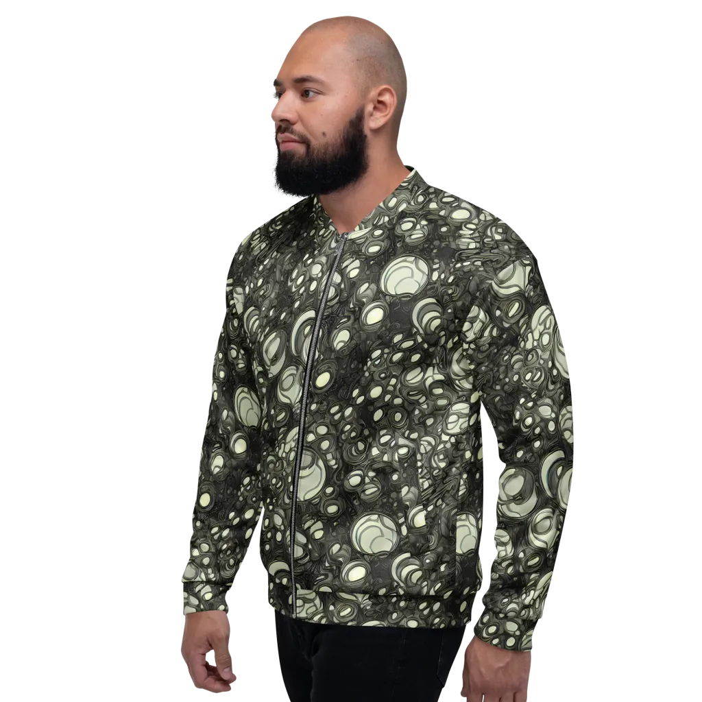 Cellular Noir on Bomber Jacket — Left