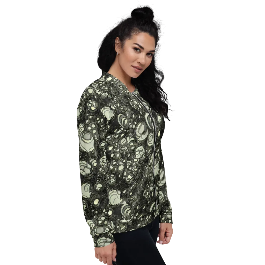 Cellular Noir on Bomber Jacket — Right