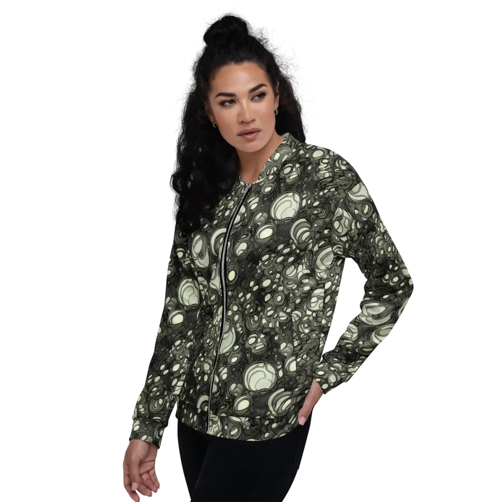 Cellular Noir on Bomber Jacket — Left