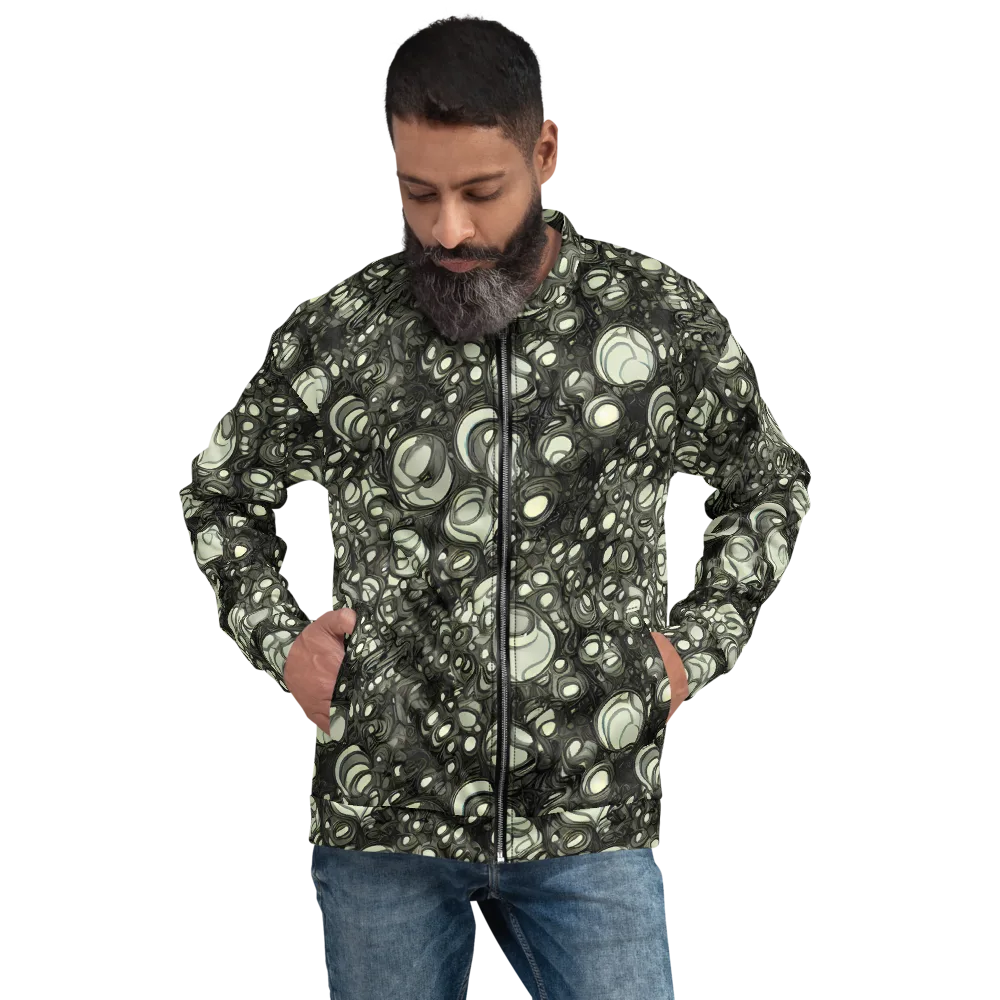 Cellular Noir on Bomber Jacket — Front