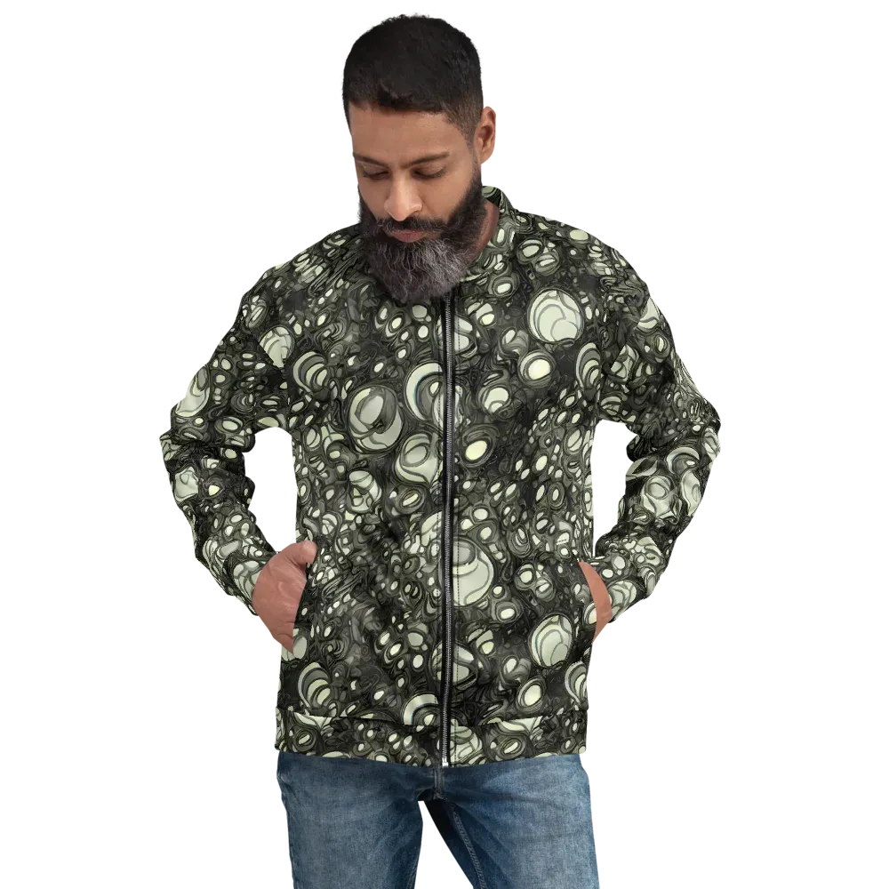 Cellular Noir on Bomber Jacket — Front
