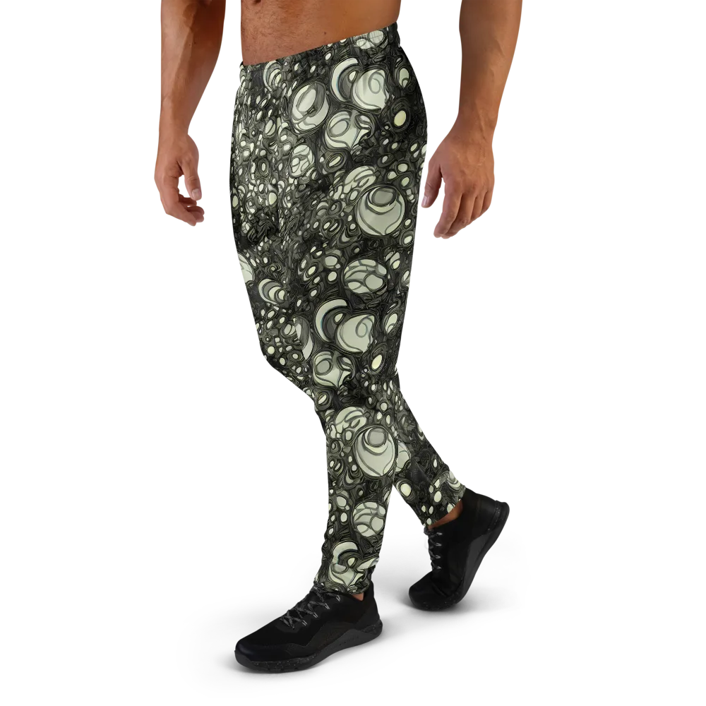 Cellular Noir on Men's Joggers — Left
