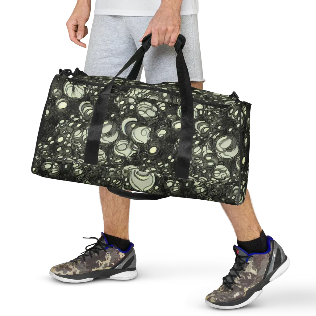 Cellular Noir on Duffle Bag — Front