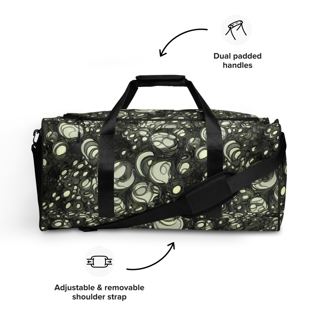 Cellular Noir on Duffle Bag — Front