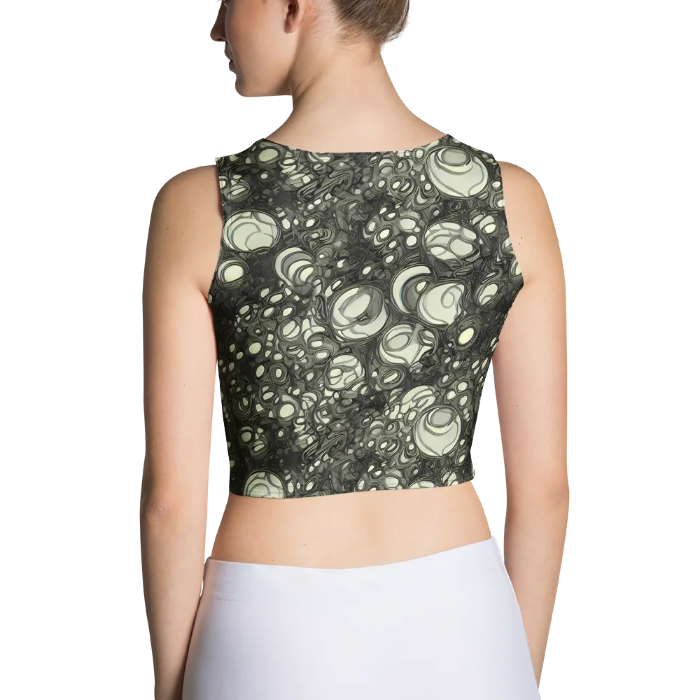Cellular Noir on Crop Top — Back