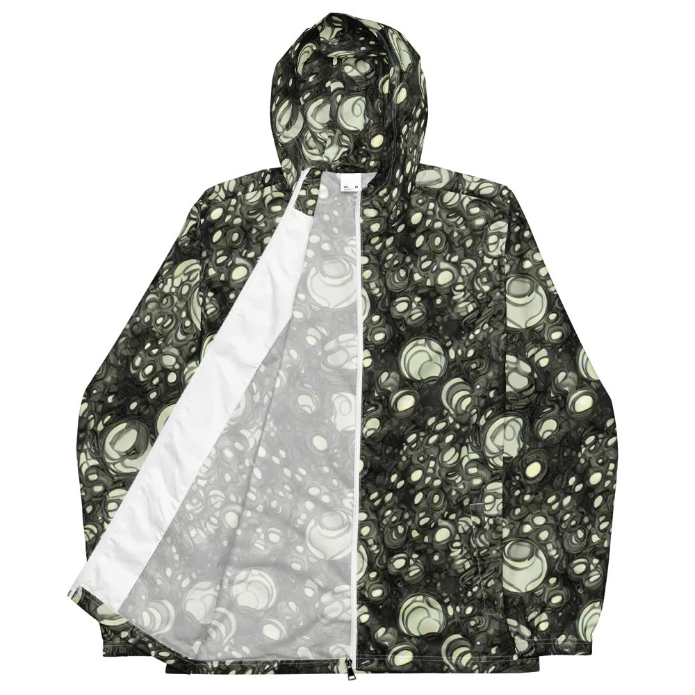 Cellular Noir on Men's Windbreaker — Front