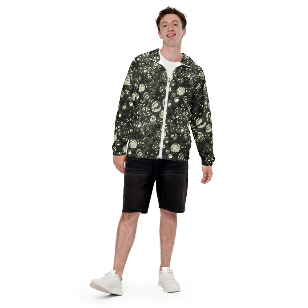 Cellular Noir on Men's Windbreaker — Front