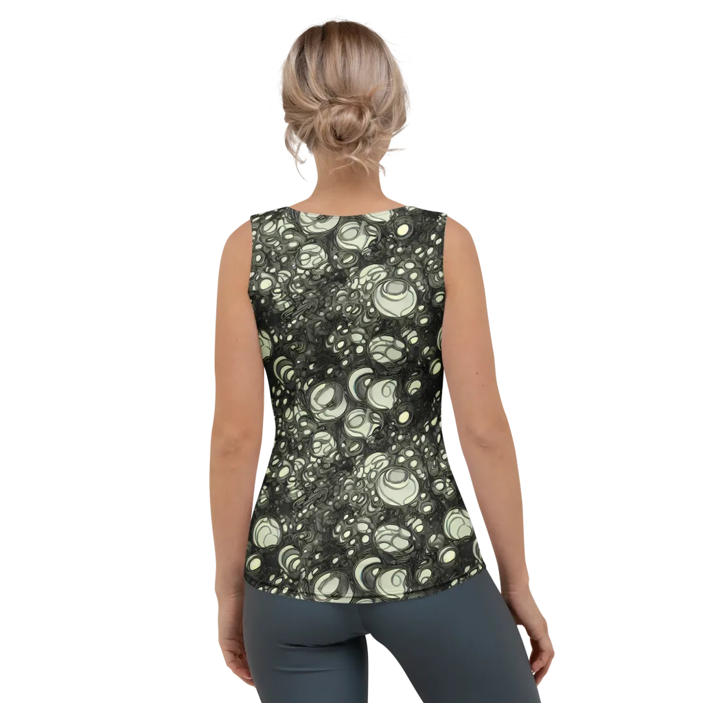 Cellular Noir on Women's Tank Top — Back