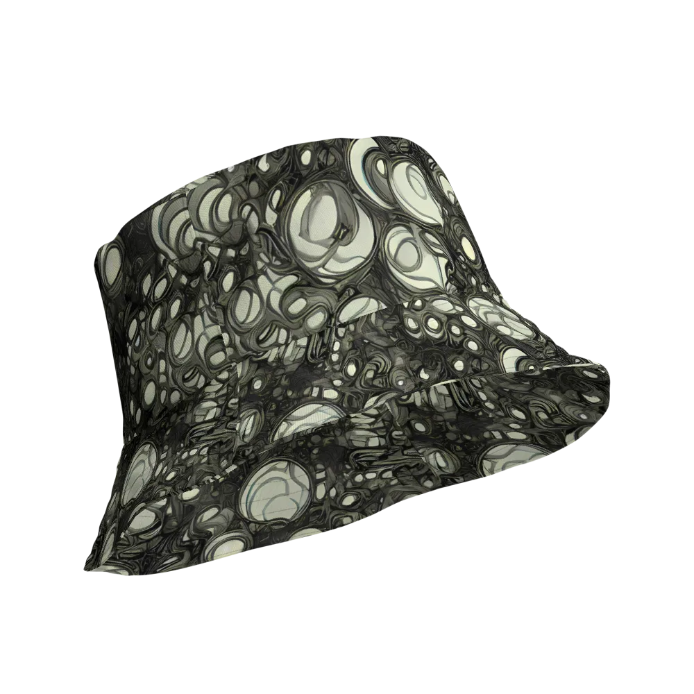 Cellular Noir on Reversible Bucket Hat — Product details Outside