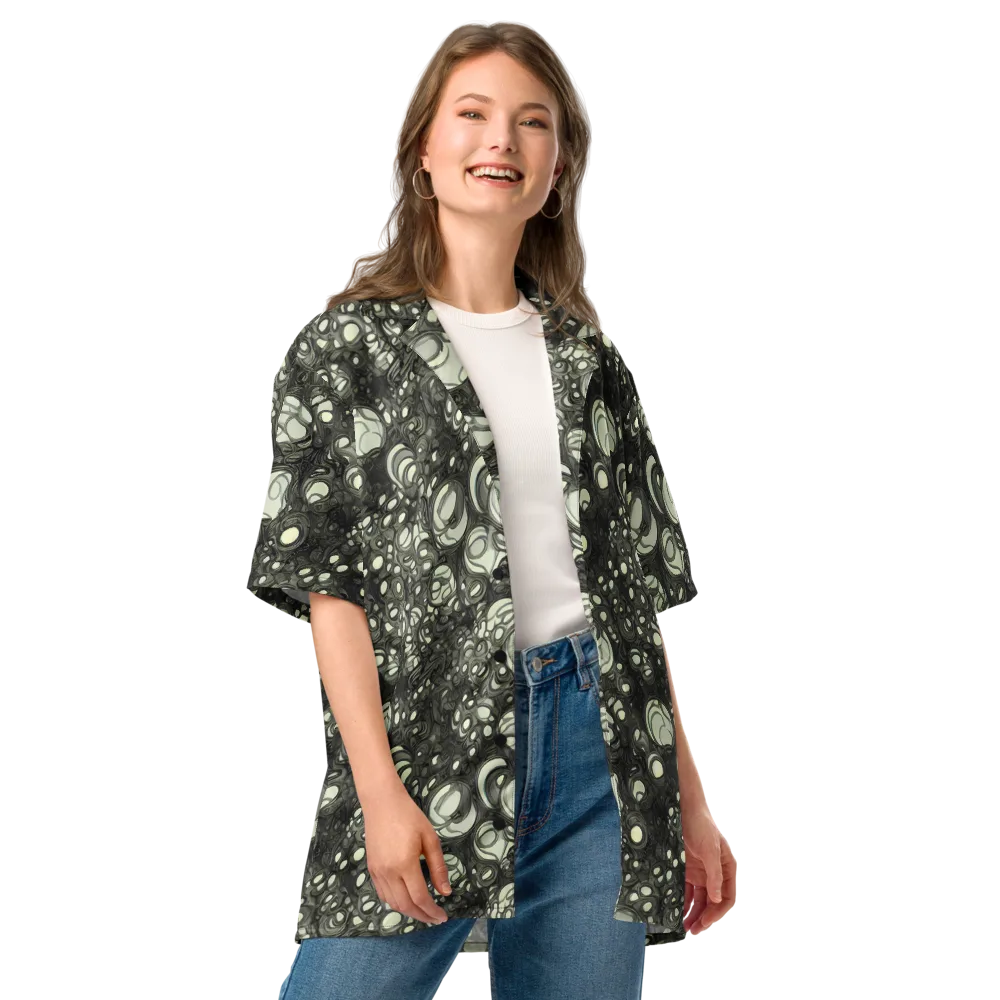 Cellular Noir on Button Shirt — Front